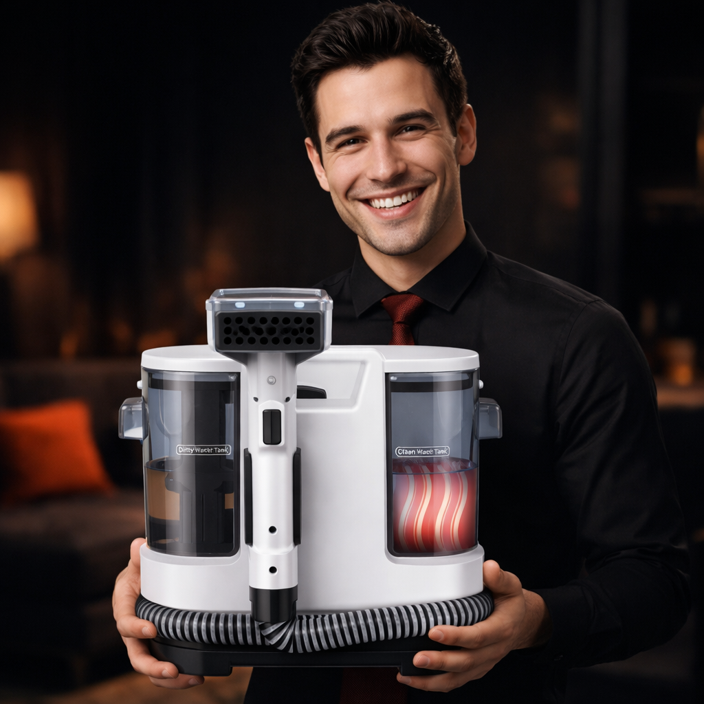 Odkurzacz piorący 800W / 15KPa VacuHeat™ MODEL V8| Podgrzewa wodę z detergentem